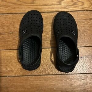 Lightweight Black European Rubber water clogs (7) never worn.